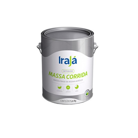 MASSA CORRIDA PVA IRAJA 5,6KG 3,6L