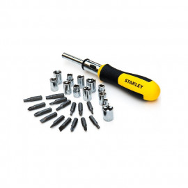 CHAVE CATRACA STANLEY KIT 29PCS