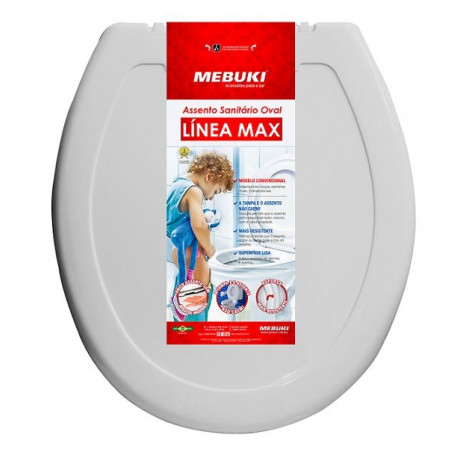 ASSENTO MEBUKI MAX OVAL CINZA CLARO