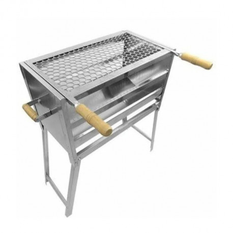 CHURRASQUEIRA ACO INOX 32 X 50CM