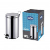 LIXEIRA PEDAL INOX C.CEST MOR AGATA 12L