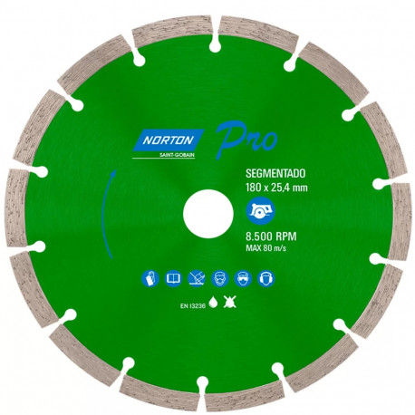 DISCO DIAM NORTON SEGMENTADO PRO 180MM 7