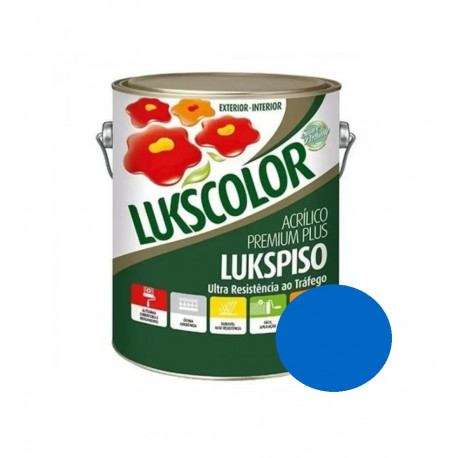 TINTA PISO LUKSCOLOR AZUL 3,6L