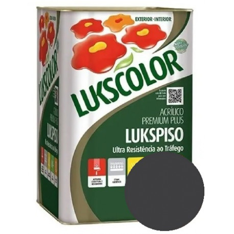 TINTA PISO LUKSCOLOR CZA CHUMBO 18L
