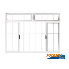 JANELA ALUM PRADO 4F C.B C.GDE BCA 1X1,20M