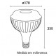 LAMPADA LED. 80W BLUMENAU ULTRA E40/E27