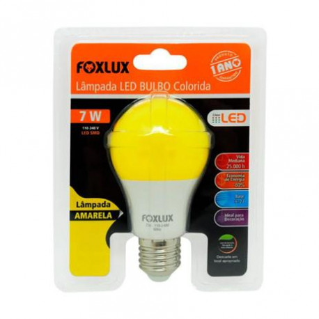 LAMPADA LED. 7W FOXLUX AMARELA