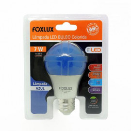 LAMPADA LED. 7W FOXLUX AZUL BIVOLT