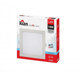 PLAFON LED EMBUTIR BLUMENAU QUAD 18W BIV