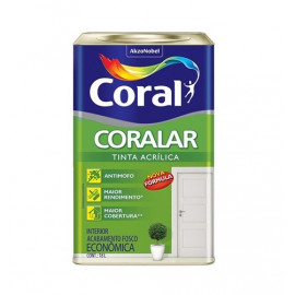 LATEX CORALAR ECONOMC ACR BCO NEVE 18L