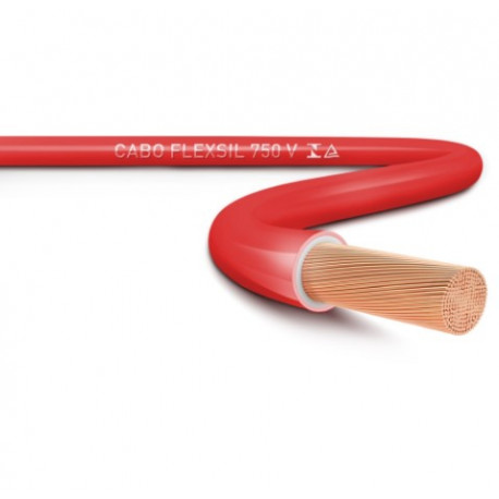 FIO CABO FLEX SIL 6MM VERMELHO METRO