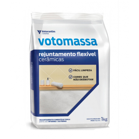 REJUNTE VOTOMASSA FLEXIVEL BRANCO 1KG