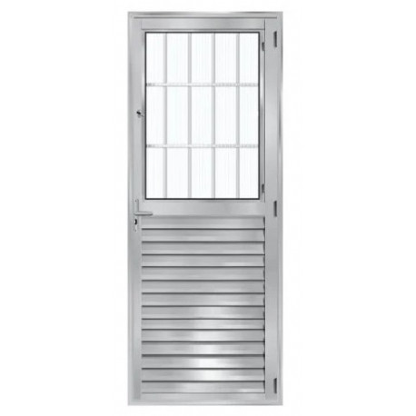 PORTA ALUM PRISMA POSTIGO L25 2.10X80 DIR