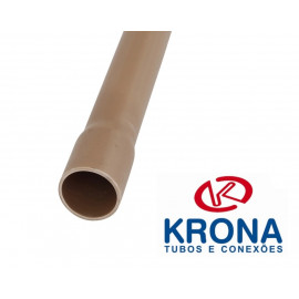 TUBO MARRON KRONA 1 1/2 (50MM) BARRA 6 METROS