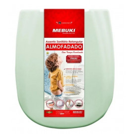 ASSENTO MEBUKI RETANGULAR ALMOFADADO VERDE