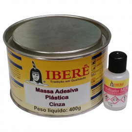 MASSA PLASTICA IBERE CINZA 400GR