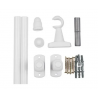 KIT CORTINA MEDIO SIMPLES BRANCO 4M