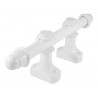 KIT CORTINA GROSSO SIMPLES BRANCO 1,50M