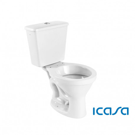 BACIA COM CAIXA ACOPLADA ICASA SABARA BRANCA