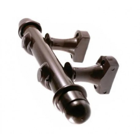 KIT CORTINA MEDIO SIMPLES IMBUIA 1,5M