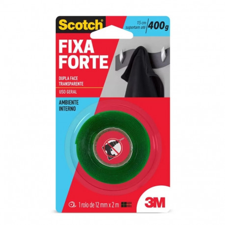 FITA DUPLA FACE 3M SCOTH FINA 12MM X 2M