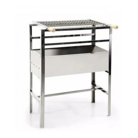 CHURRASQUEIRA ACO INOX 32 X 60CM