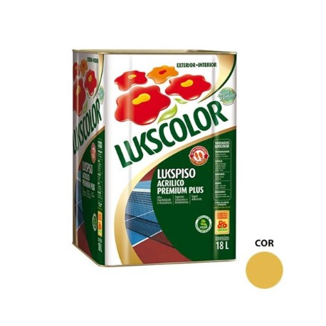 TINTA PISO LUKSCOLOR AMARELO DEMARCAÇÃO 18L
