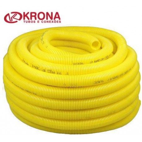 CONDUITE 1/2-20MM KRONA AMARELO A.CHAMA 10M