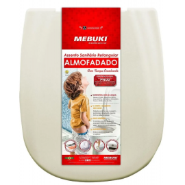 ASSENTO MEBUKI RETANGULAR ALMOFADADO BISKUI