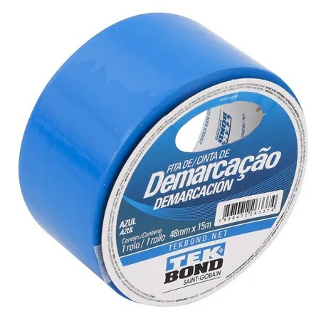 FITA DEMARCACAO TEK BOND AZUL 15M