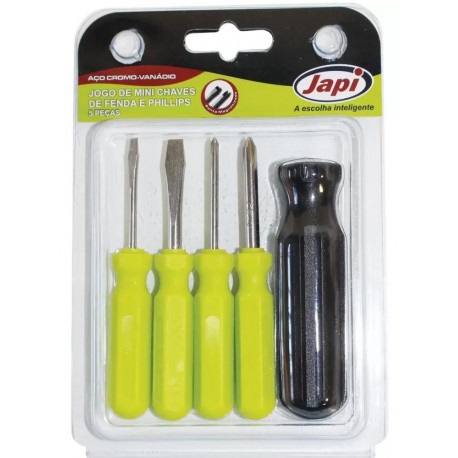 ぷぷ JOGO CHAVE FENDA/PHILIPS JAPI MINI 5PCS