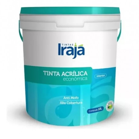 LATEX IRAJA ACRIL ECON BRANCO NEVE 18L